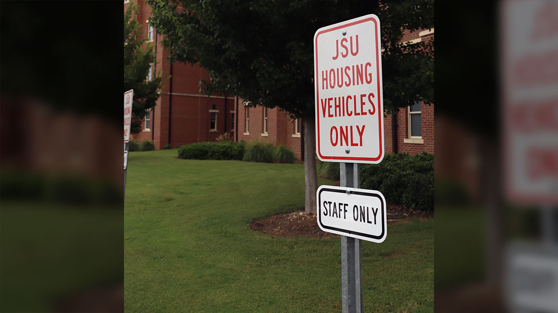 Reserved for JSU Housing Vehicles Only