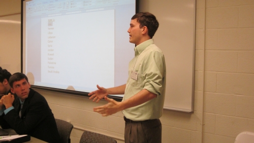 MAL 2012 student presenting
