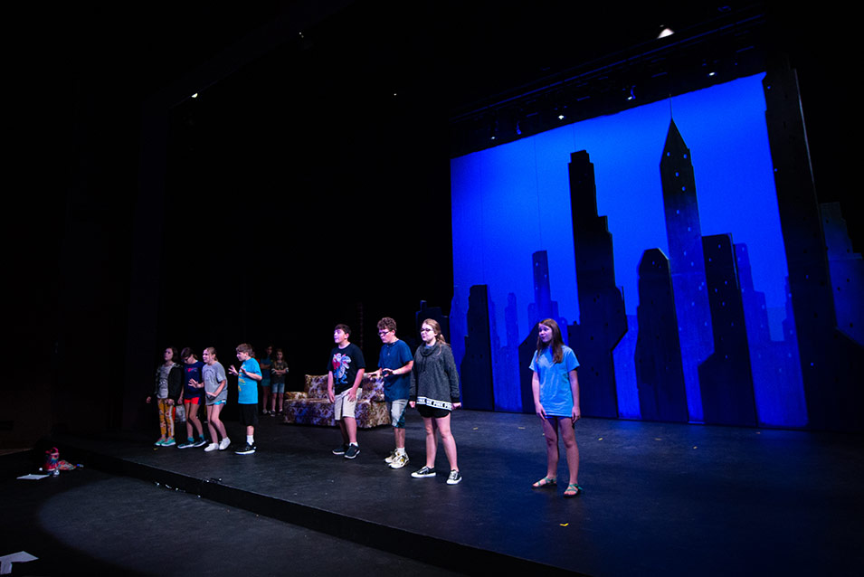 participants in the summer children's theatre camp at JSU