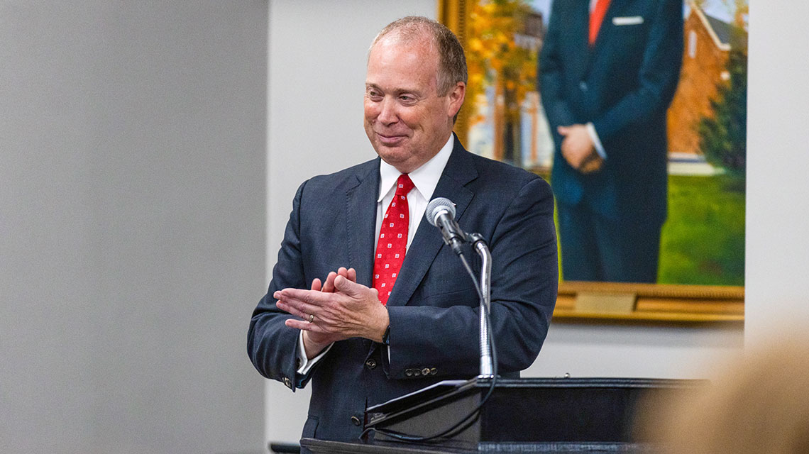 President Don C. Killingsworth, Jr. at the podium