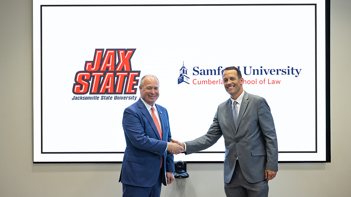 Jax State and Cumberland School of Law sign Partnership for Accelerated J.D./ 3 + 3 Program