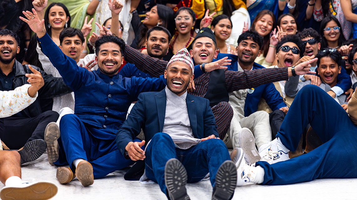 Students enjoying Nepalese Night