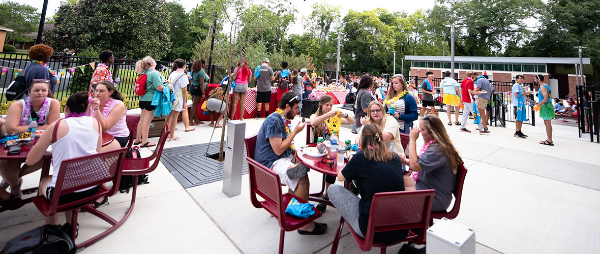 Students enjoy Totally Tiki Luau