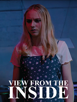 A young soman stares into the distance.  Text on the photo reads A View From the Inside