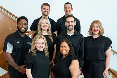 The JSU Admissions Counselors in Merrill Hall